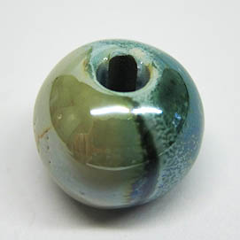 Keramikperle 16mm oasis-grün